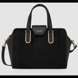 Henri Bendel Snake Calf Hair Satchel